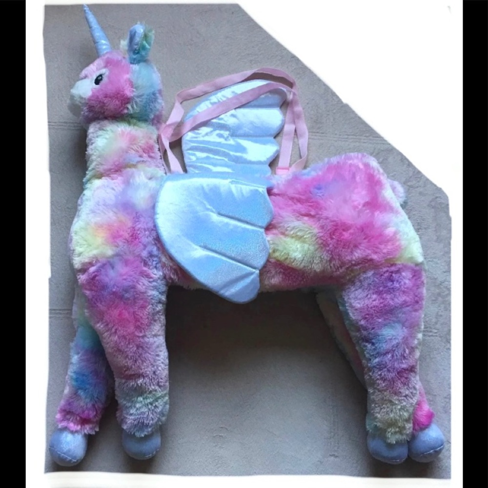 Justice Wearable Llama-corn, Suspenders, Pink, New